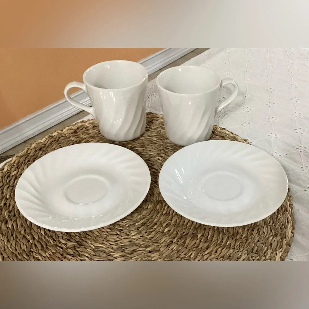 Corelle Coordinates. Cups and saucers. Set of 2.